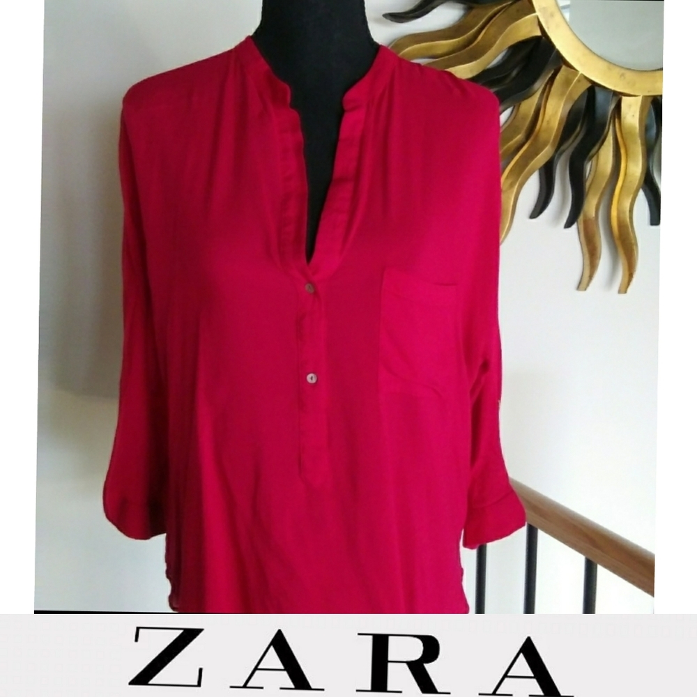 Zara | High-Low Crew Neck Tunic Top 💜